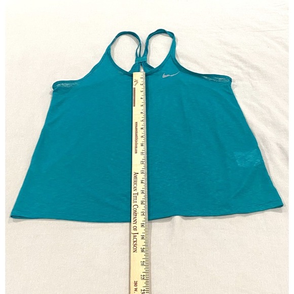 Nike Dri-Fit Women's Lightweight Athletic Tank Top Small Teal - Picture 3 of 5